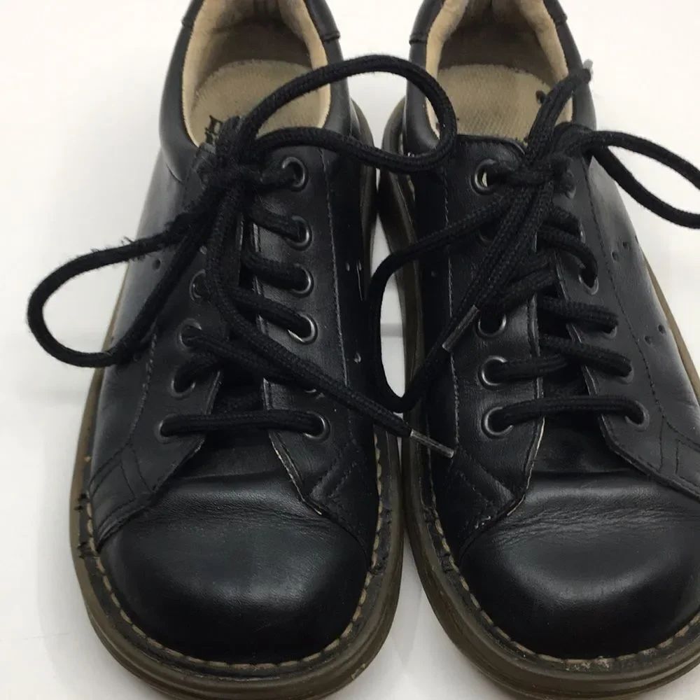 Vintage Dr. Martens Air Wair Lace Up Strong Leather Oxford Shoes Black 8A58 Sz 5 - Picture 15 of 16